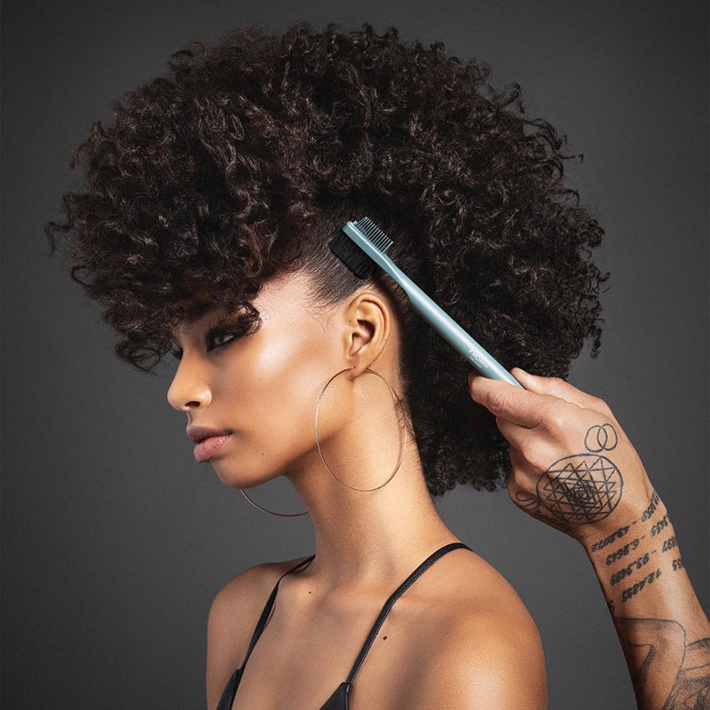 Fromm Professional Curl Studio 9" Edge Brush and Comb Shaper for Taming, Styling, Smoothing, Controlling Baby Hairs and Flyaways - Image 3